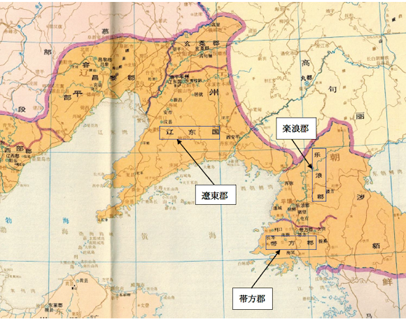 景初二年の遼東・朝鮮半島情勢図