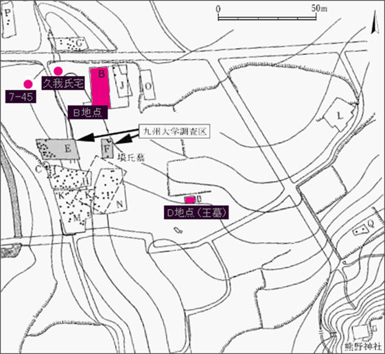 須久岡本遺跡地図
